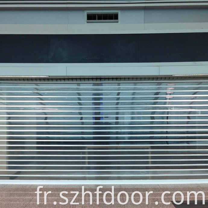 PVC folding crystal door